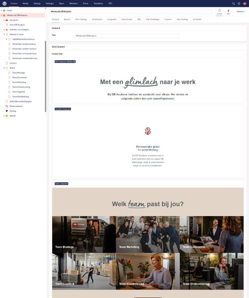 Volledig Zelf Te Beheren Contentmodules Db Keukens Umbraco Cms