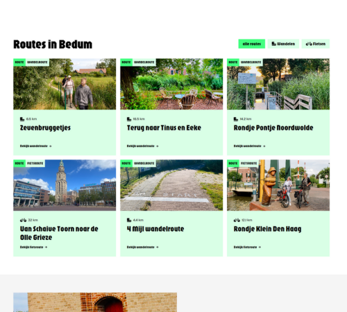 Interactief routesysteem in Umbraco CMS voor Beleef Bedum