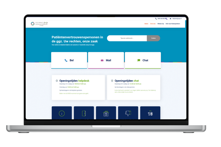 Toegankelijke Website Umbraco Stichting Pvp