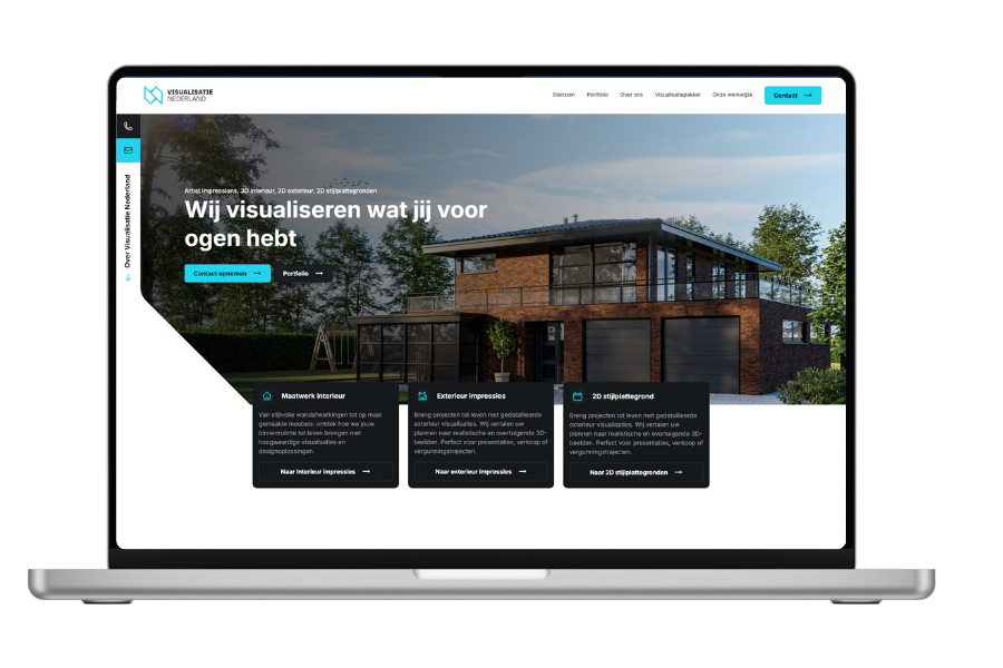 Visualisatie Nederland Umbraco Website Sterk Design