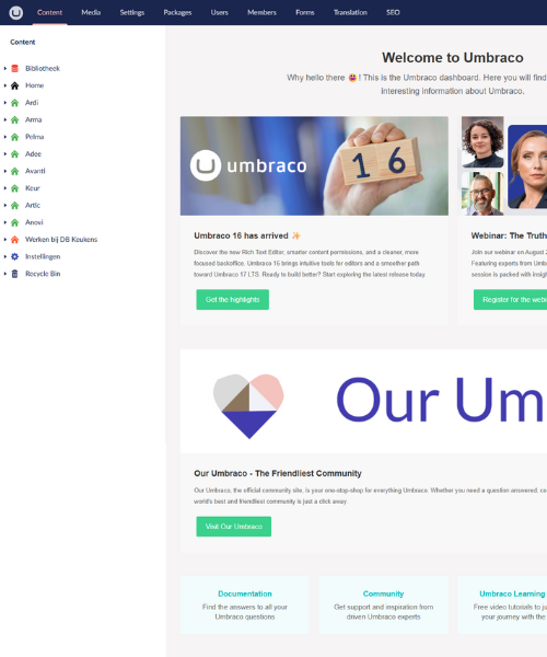 Umbraco 13 Technische Basis Db Keukens Website Vrijdagonline