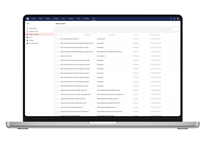 URL Herstructurering Db Keukens Umbraco Cms