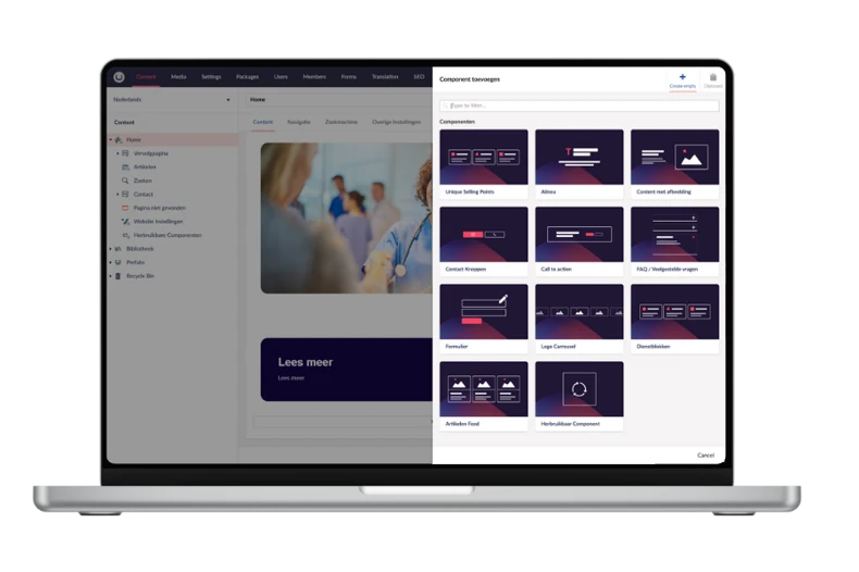 Umbraco Componenten Website Vrijdagonline Groningen