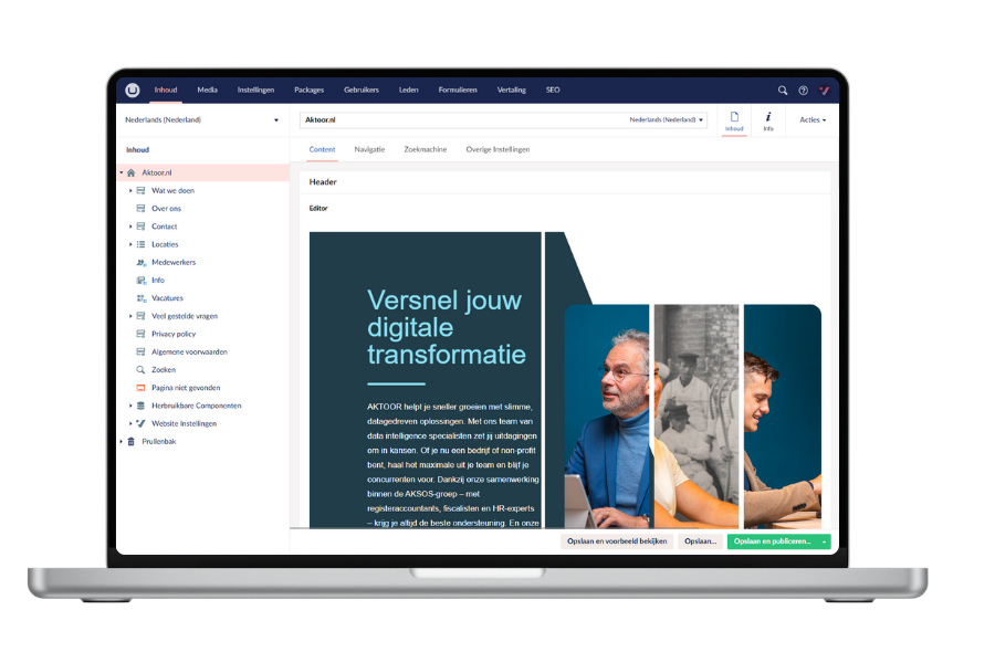 Cms Aktoor Maatwerk Multi Site Umbraco Baseline