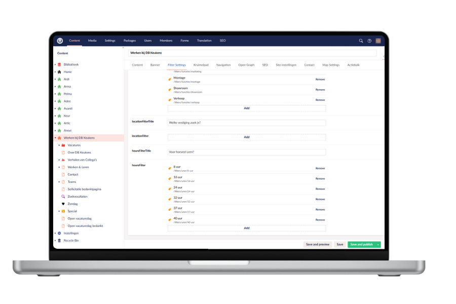 Zelfstandig Werken Bij Website Db Keukens Beheer
