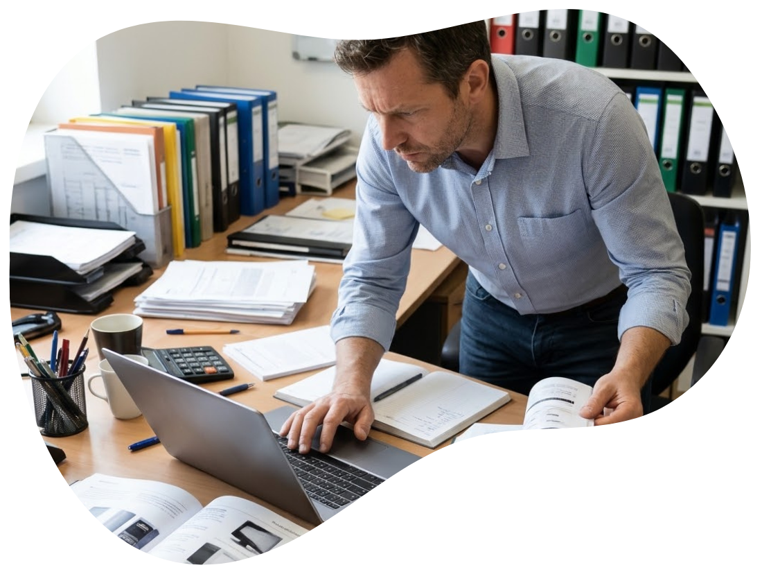 Dealer zoekt technische productdocumentatie