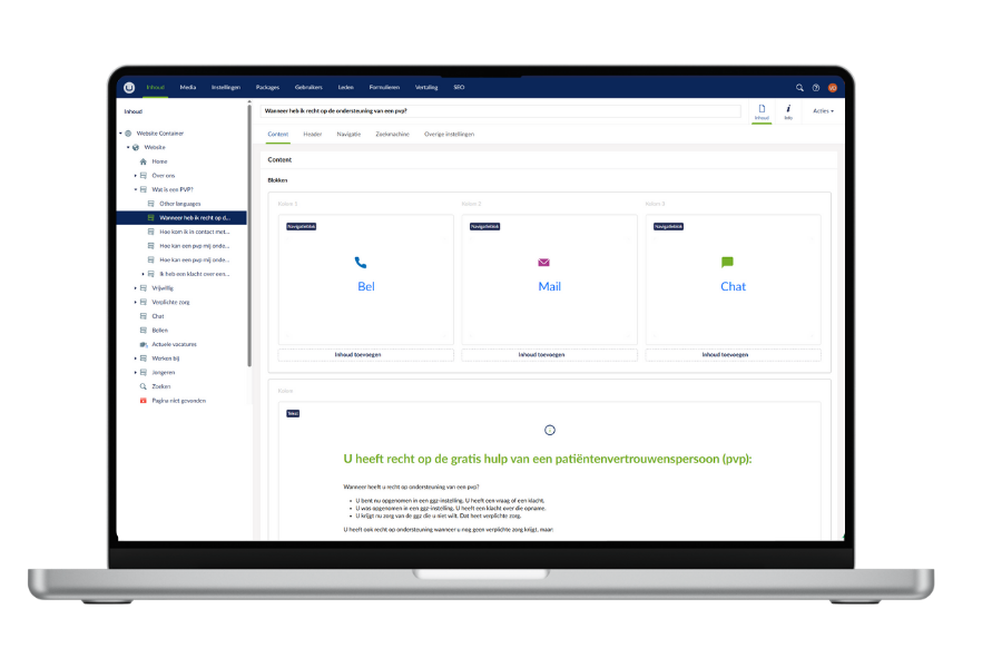 Umbraco Cms Systeem Beheer Toegankelijke Website