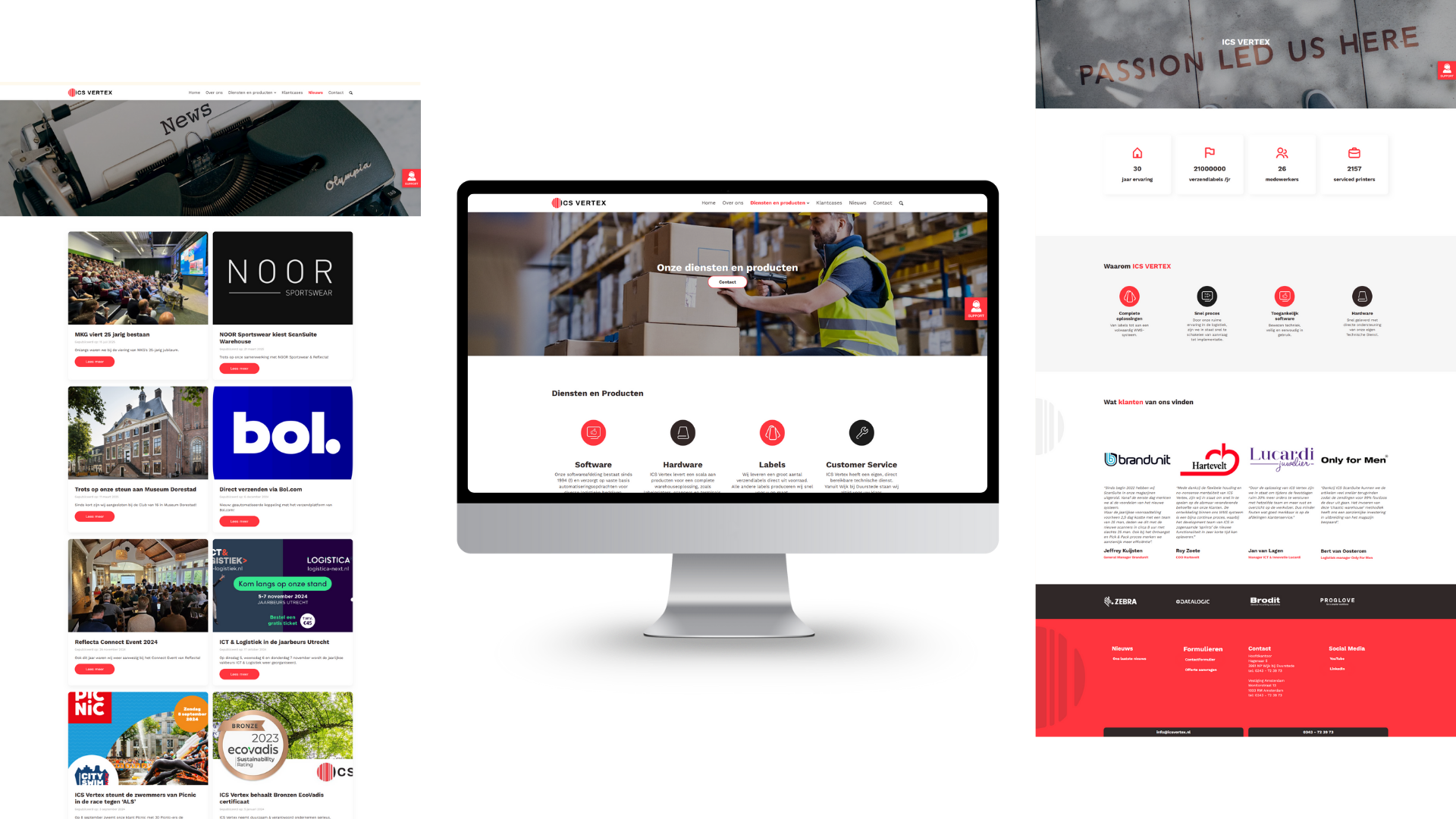 Overzicht Website Ics Vertex Umbraco Cms