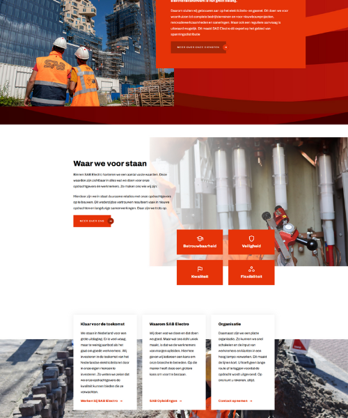 Ontwerp Umbraoc Website Corporate Sab Electro