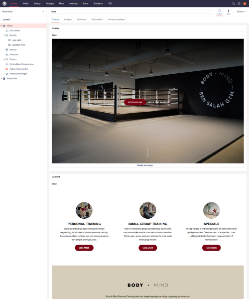 Flexibel Contentbeheer Body Mind