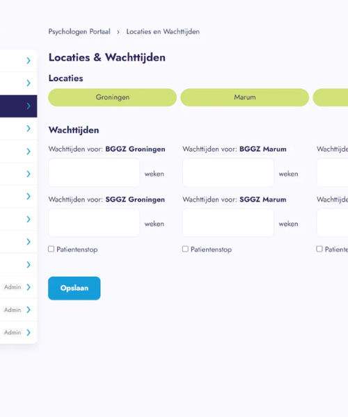 Profielbeheer Wachttijden
