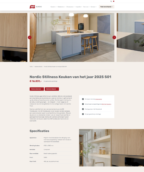 Vrije Contentmodules Umbraco CMS DB Keukens