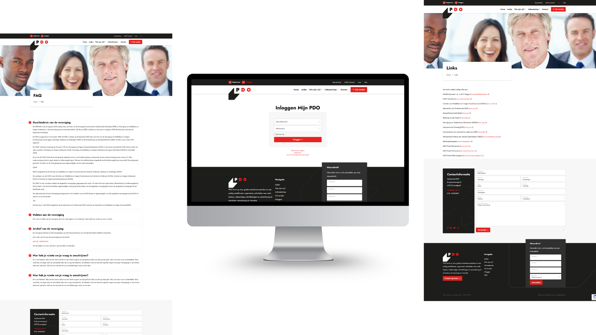 Overzicht Pdo Cmhf Ledenportaal Website Umbraco Cms