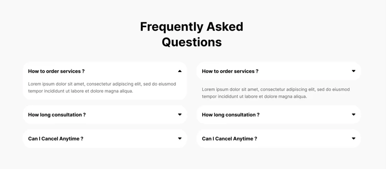 FAQ Component