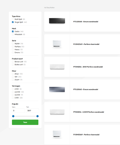Slimme Filters Ecommerce Umbraco Tp Technology