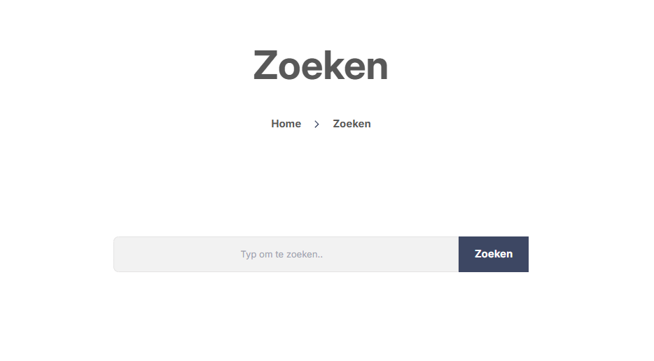 Zoekfunctie Module Website Volledige Content Zoekresultaten Paging
