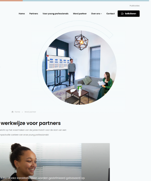 Gebruiksvriendelijke Navigatie Umbraco Website Young Consultant