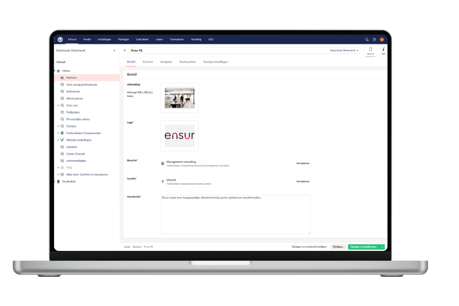 Back End Umbraco Cms Youngprofessionals