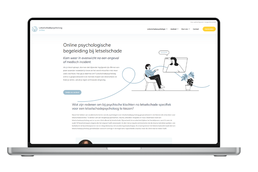 Toegankelijke Umbraco Website Zorg Letselschadepsycholoog Online Vrijdagonline