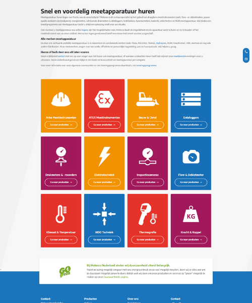 Labels Filters Producten Metesco Umbraco Website