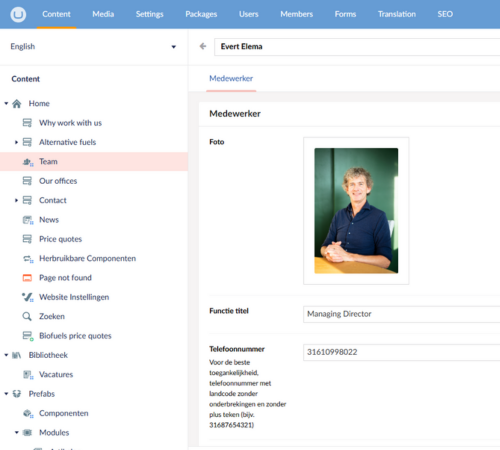 Flexibele Modules En Componenten Umbraco Website