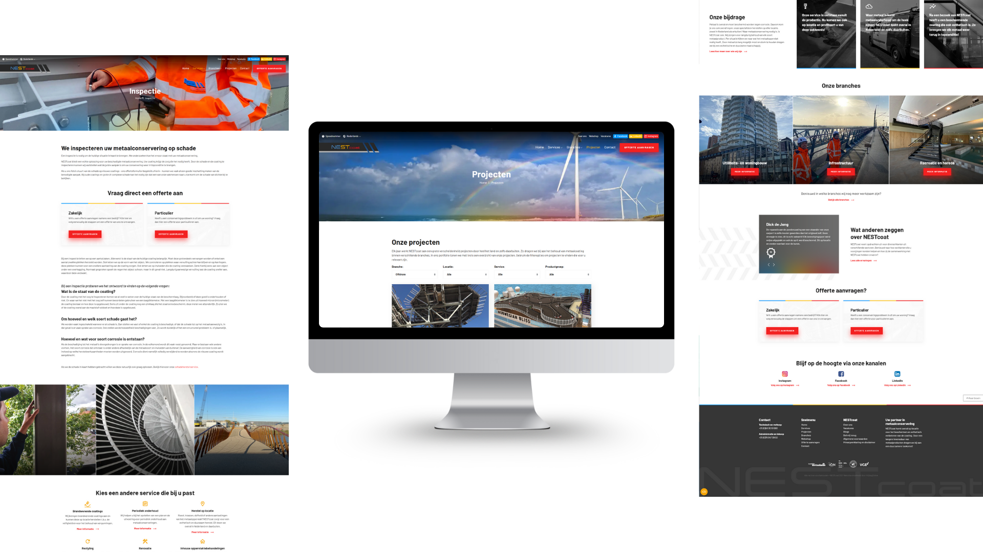 Overzicht Offertegenerator Umbraco Website Nestcoat