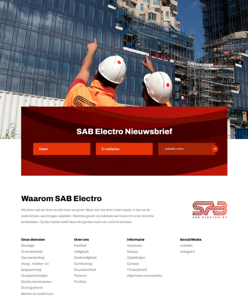 Flexibele Componenten Website Sab Electro