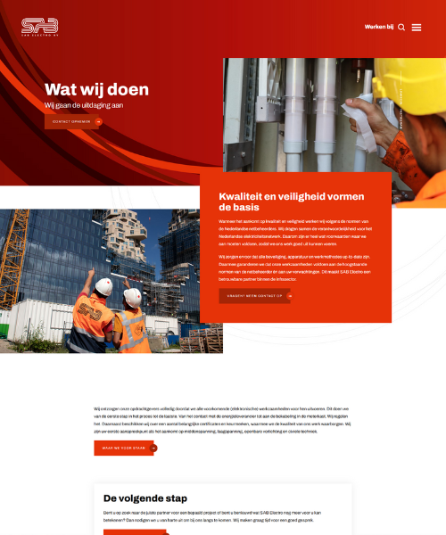 Heldere Navigatie Umbraco Website Sab Electro
